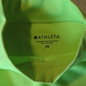 Athleta Neon Green Top XS